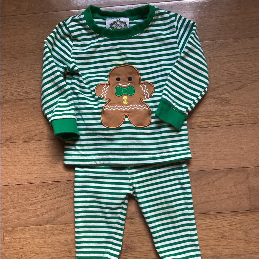 Assorted 9 month baby girl pajamas, sleepers, etc